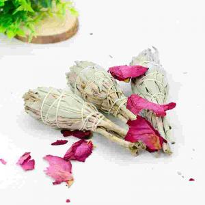Chinaherbs white sage leaf material smudge sticks