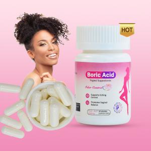 Hiherbs Boric Acid Suppository,Boric Acid Suppositories That Can Be Used in Pregnancy, 30 PCS/Bottle(2 Applicators as Gift)